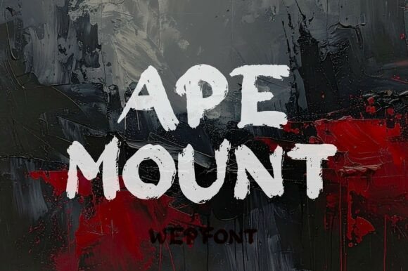 Ape Mount: A Rugged Display Font for Bold Branding