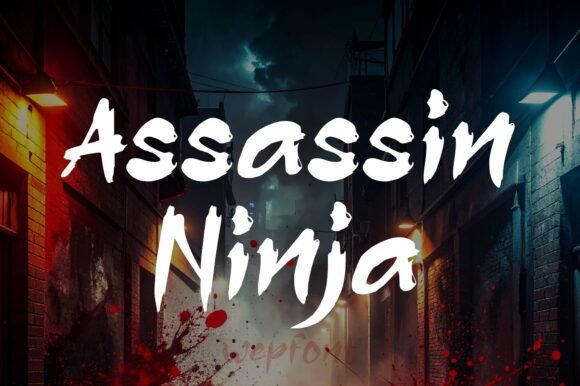 Assasin Ninja: A Dynamic Typeface for Bold Branding