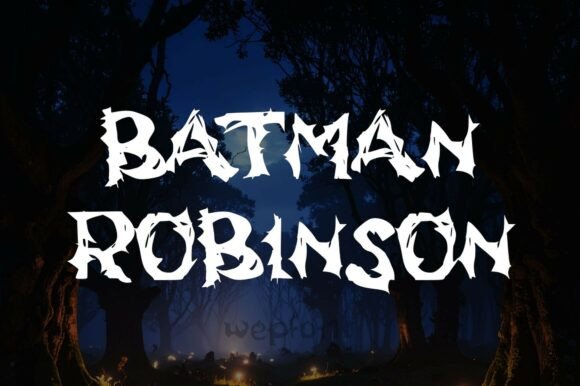 Batman Robinson: A Bold Display Font for Editorial Drama
