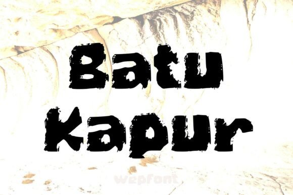 Batu Kapur: A Rustic Display Font for Bold Web Headers