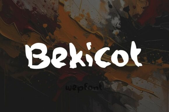 Bekicot: A Raw Brush Font for Bold Maker Brands