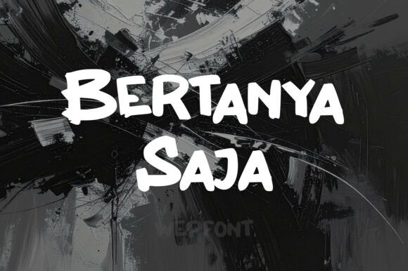 Bertanya Saja: A Daring Brush Typeface for Editorial Impact