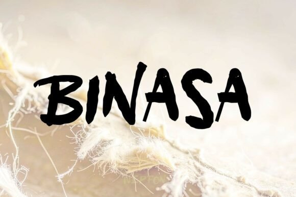 Binasa: The Raw Brush Typeface for Bold Branding