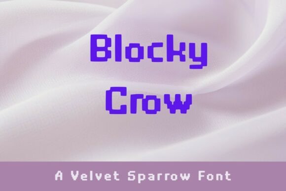 Blocky Crow: The Pixel-Perfect Display Font for Makers