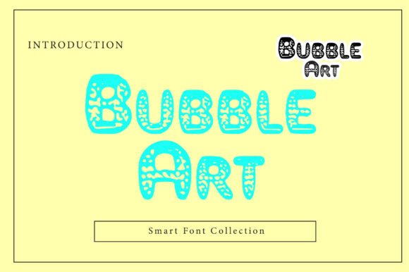 Bubble Art Font for High-Impact Display Campaigns