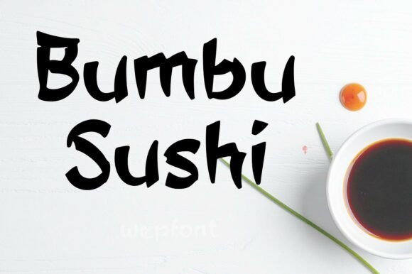Bumbu Sushi Font Review: A Bold Display Typeface for Modern Brands