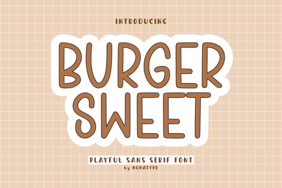 Burger Sweet: A Bold Display Font for Social Campaigns