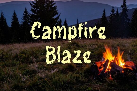 Campfire Blaze: The Ultimate Display Font for Crafters