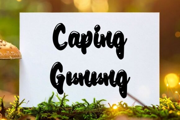 Caping Gunung: The Ultimate Display Font for Adventure Branding