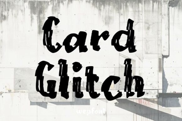 Card Glitch: A Dynamic Display Font for Urban Branding