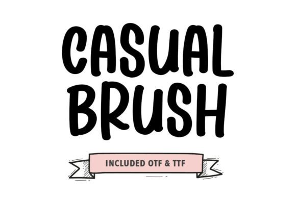 Casual Brush: The Hand-Sketched Font for Modern Branding