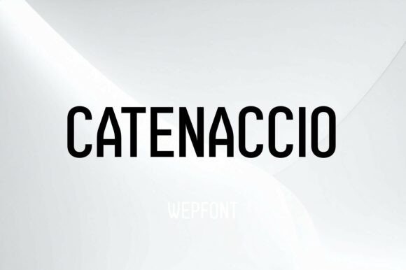 Catenaccio: The Bold Display Font for Craft Brands