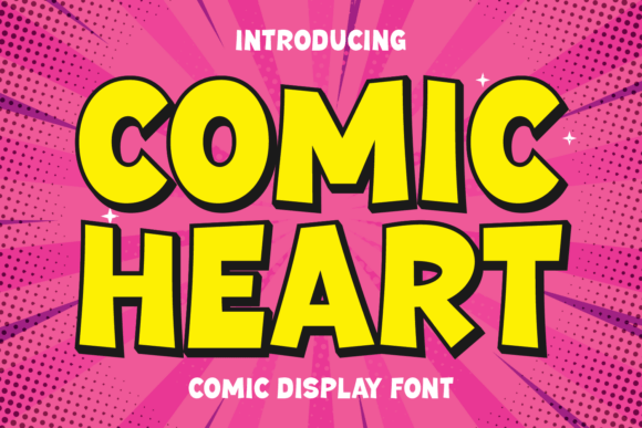 Comic Heart: A Bold Display Font for Viral Campaigns