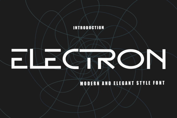 Electron: A Festive Display Font for Holiday Branding