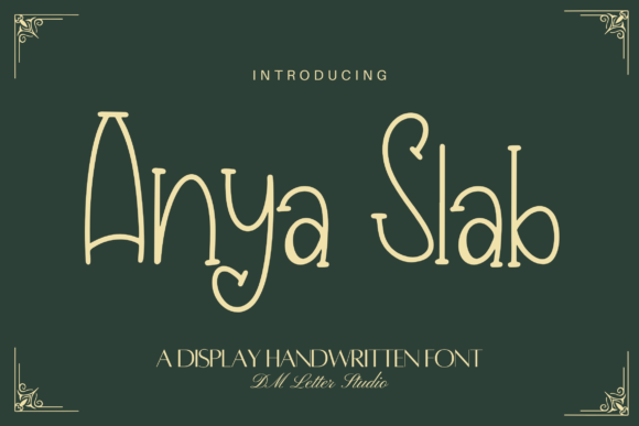 Elevate Editorial Design with the Anya Slab Typeface