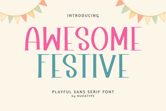 Elevate Your Brand with the Awesome Festive Typeface