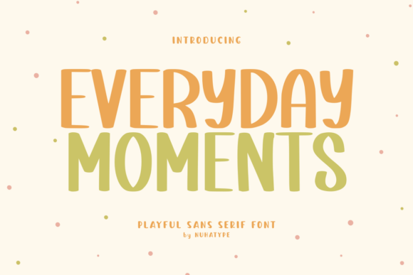 Everyday Moments Font for Handmade Labels and Cards