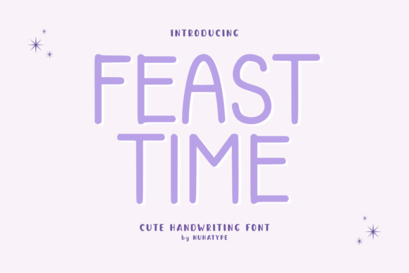 Feast Time: A Soft Handwritten Font for Editorial Design