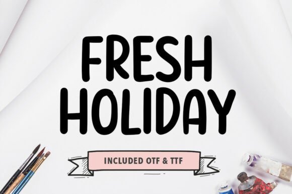 Fresh Holiday: A Bold Display Font for Modern Editorial Design