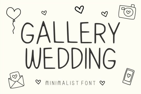 Gallery Wedding Font: A Charming Display for Designers
