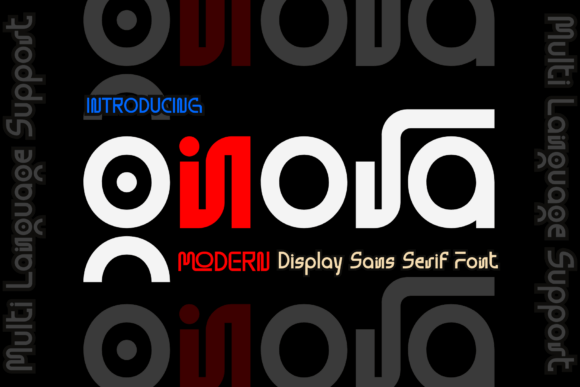 Gnora: A Playful Geometric Typeface for Modern Branding