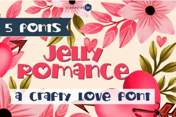 Jelly Romance Font: A Bouncy Typeface for Crafty Brands