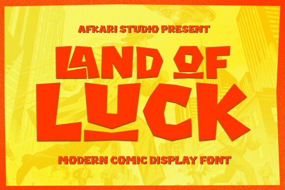 Land of Luck: A Bold Comic Display Font for Makers