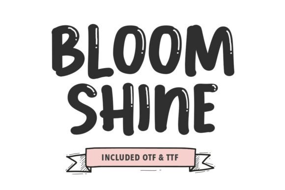 Make Products Pop with Bloom Shine Display Font