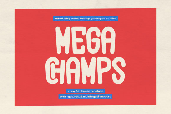 Mega Champs: The Bold Display Font for Viral Campaigns