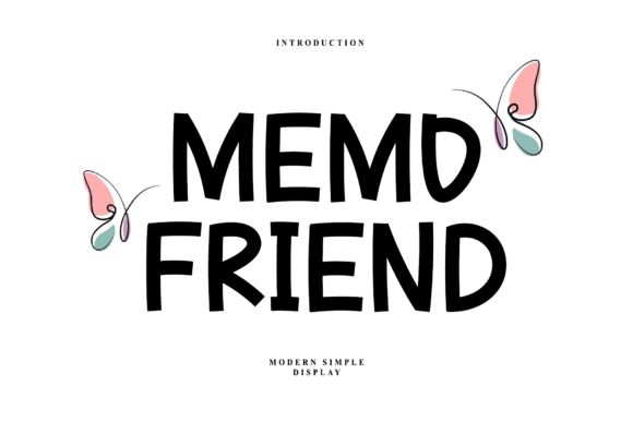 Memo Friend: A Cheerful Display Font for Editorial Design