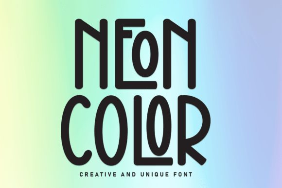 Neon Color: A Tall Display Font for Makers