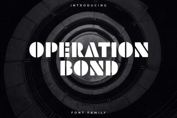 Operation Bond: A Bold Display Font for Impactful Branding
