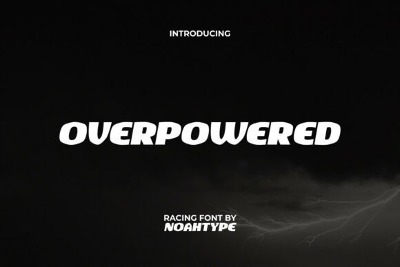 Overpowered: A Bold Display Font for Makers