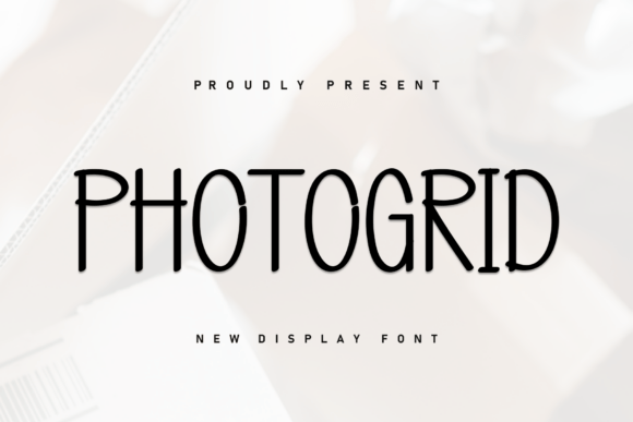 Photogrid: A Sweet Handwritten Display Font for Editorial Design
