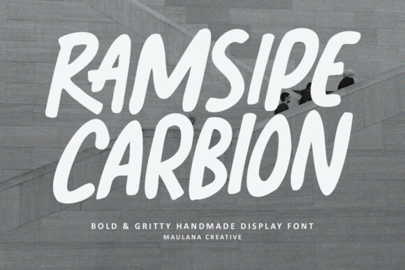 Ramsipe Carbion: A Raw Display Font for Bold Campaigns