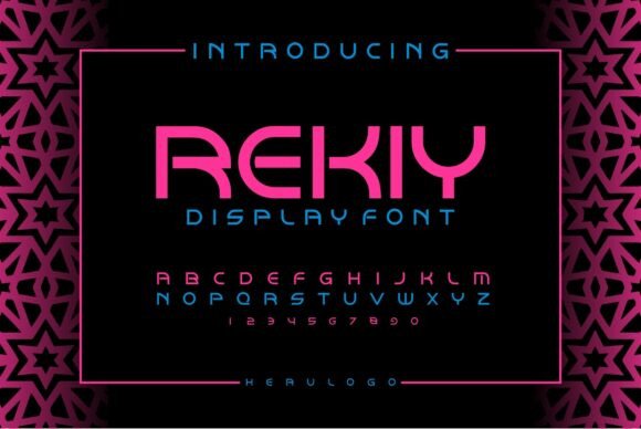 Rekiy: The Futuristic Display Font for Modern Makers