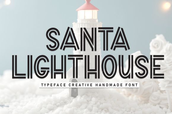 Santa Lighthouse Font Review: A Charming Display for Designers