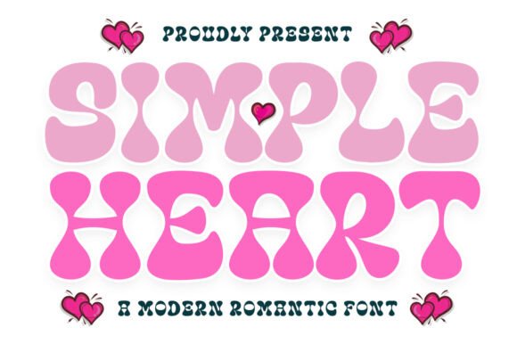 Simple Heart: The Retro Display Font for Bold Branding