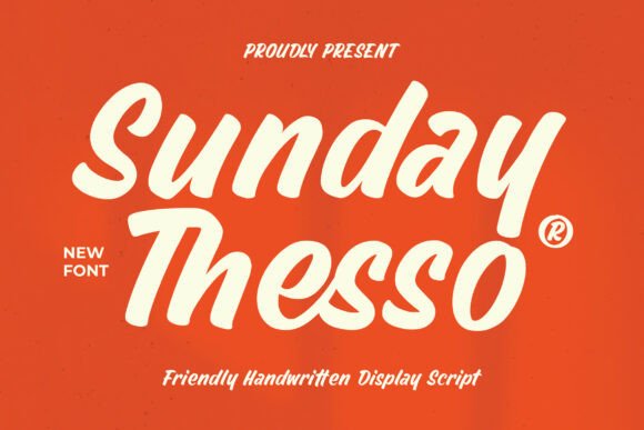 Sunday Thesso: The Bold Script Font for Modern Branding