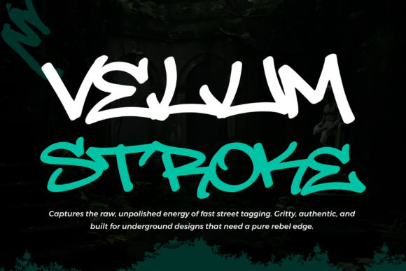 Velum Stroke: The Raw Graffiti Font for Bold Campaigns