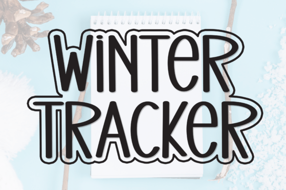 Winter Tracker: A Handwritten Display Font for Warm Editorial Design