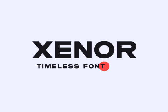 Xenor: A Bold Modern Typeface for Branding